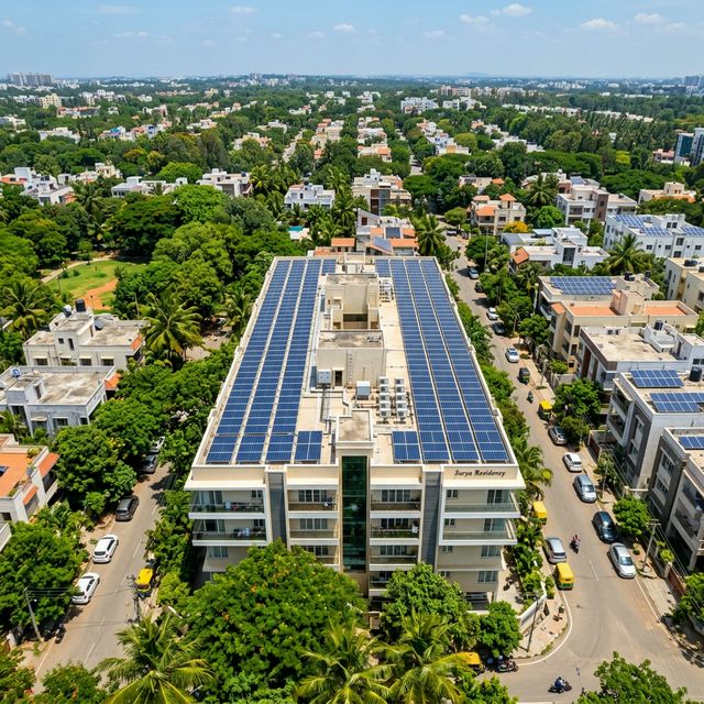 Solar Installation Aerial View