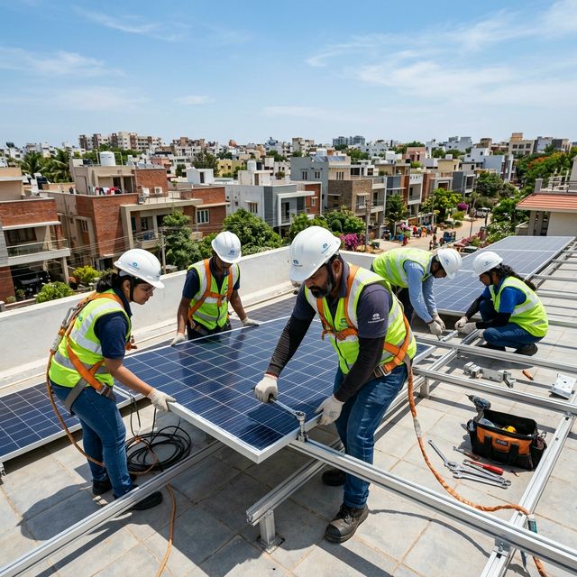 Saksham Renewables Installation Team